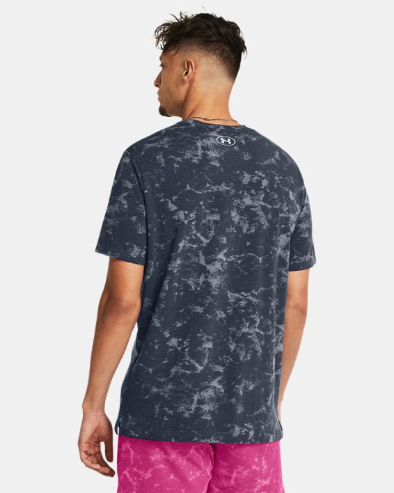 Men's Project Rock TC Printed Graphic Short Sleeve in Gray image number 1